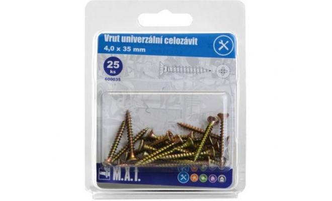 Vrut un.celozávit 4,0x 35mm ZZ (25ks)