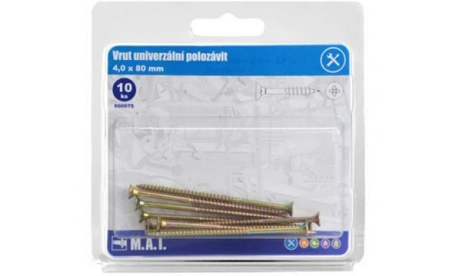 Vrut un.polozávit 4,0x 80mm ZZ (10ks)