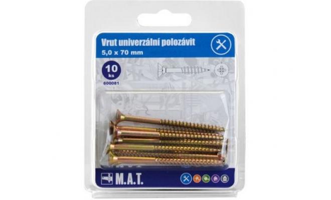 Vrut un.polozávit 5,0x 70mm ZZ (10ks)