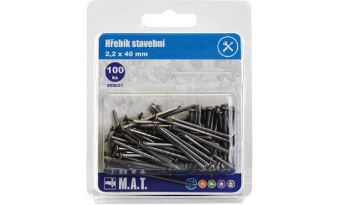 Hřebík stavební  40x2,2mm (100ks)