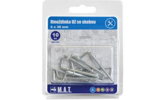 Hmoždinka UZ  6x38mm se skobou ZB (10ks)