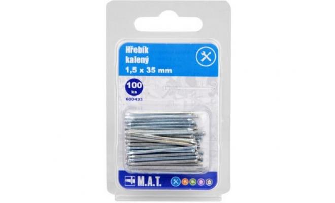 Hřebík kalený 35x1,5mm Zn (100ks)