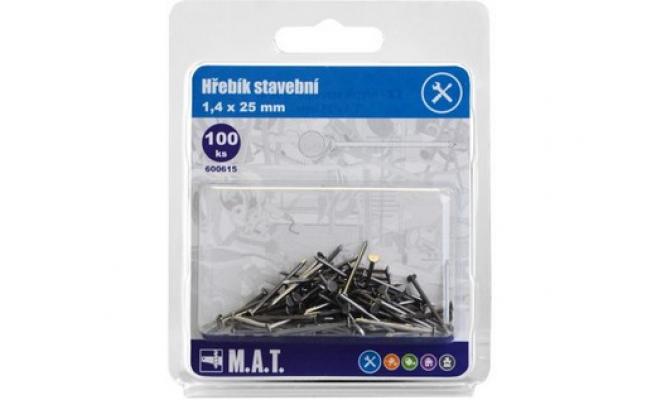 Hřebík stavební  25x1,4mm (100ks)