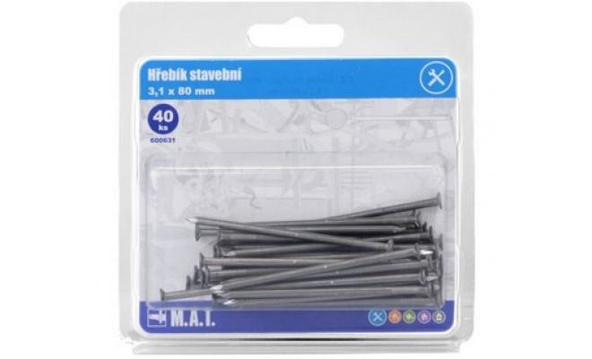 Hřebík stavební  80x3,1mm (40ks)