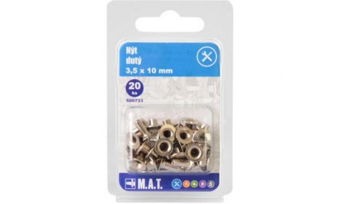 Nýt dutý 3.5x10mm    (20ks)