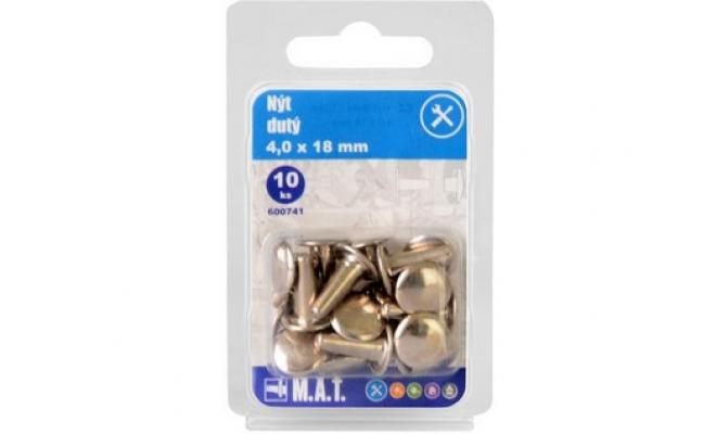 Nýt dutý 4.0x18mm    (10ks)