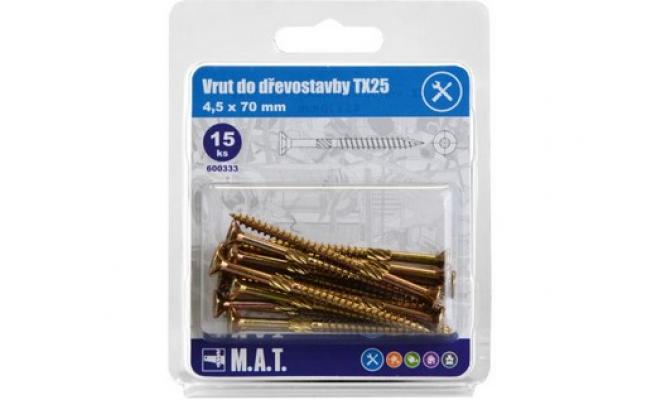 Vrut do dřevostavby 4,5x 70mm TX25 ZZ (15ks)