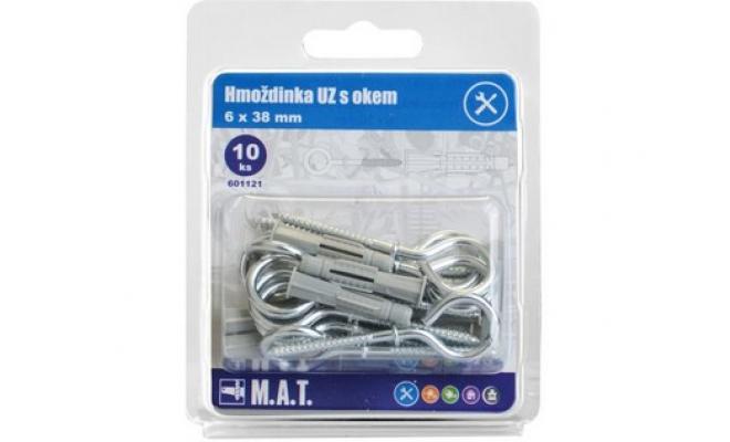 Hmoždinka UZ pr. 6mm s okem ZB (10ks)