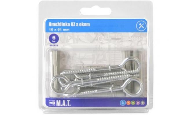 Hmoždinka UZ pr.10mm s okem ZB (6ks)