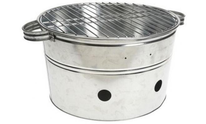 Gril BBQ pr.36cm, výška 20cm, pozink