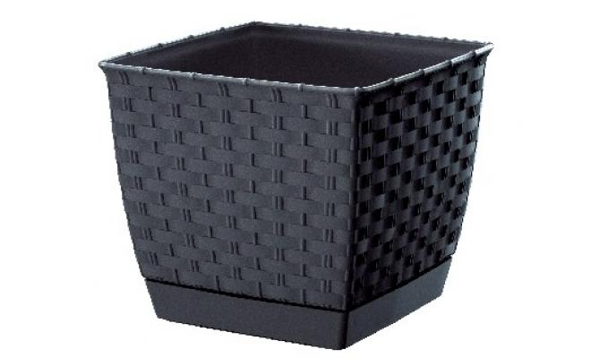 Květináč RATOLLA SQUARE 25x25x22cm ANTR (S433) s miskou