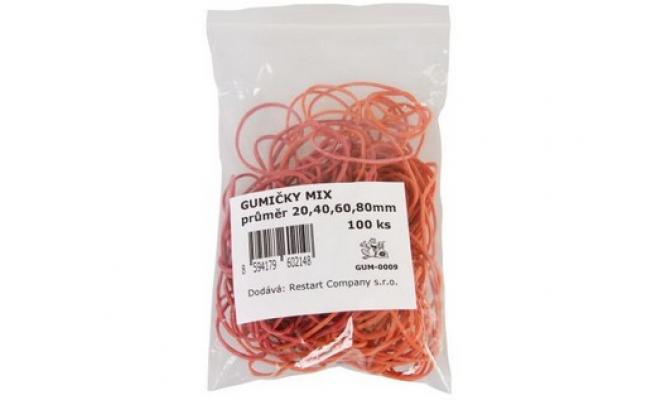 Gumičky mix 20,40,60,80mm (100ks)