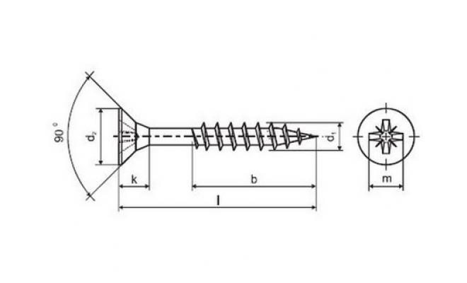 Vrut un.polozávit 4,0x 60mm ZZ (500ks)