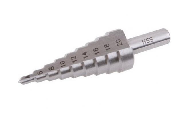 Vrták stupňovitý HSS 4-20mm 9st.