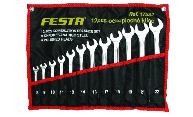 Sada klíčů OP  8-22mm 12díl. FESTA